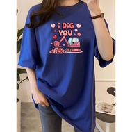 2G5968 Tshirt Women Plus Size Clothes T shirt Crop Top Women's T shirt Blouse Leisure Kore