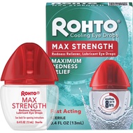 Rohto Maximum Strength Eye Drops, Redness Relief for Itchy Eye, Dry Eye Relief, and Irritated Eyes