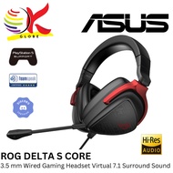 ASUS ROG DELTA S CORE WIRED 3.5 MM GAMING HEADSET WITH LIGHTWEIGHT, AND VIRTUAL 7.1 SURROUND SOUND