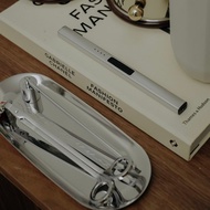 香氛蠟燭保養工具組 (銀色) - 燭芯剪/滅燭罩/蠟燭鉤/托盤/點火器