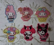 FURUTA My Melody/KUROMI 日本食玩貼紙／6款