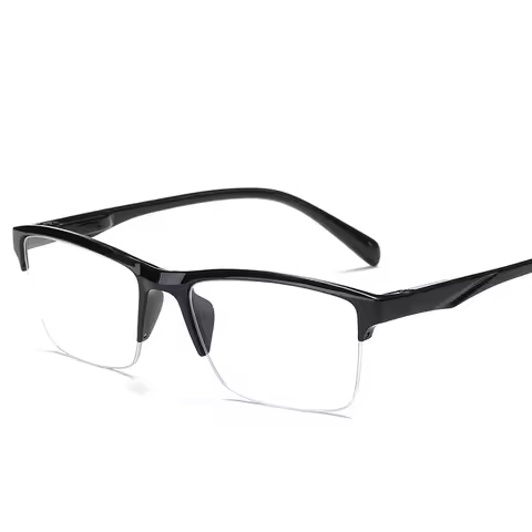 Half-Frame Myopia Glassse Women Men Retro Clear Lens Reading Glasses Gafas Lectura +0.75 +1.0 To +4.
