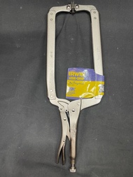 IRWIN Vise-Grip คีมล็อคตัวซี (มีแผ่นรอง) ขนาด 18 นิ้ว รุ่น 18SP ( Locking C-Clamps with Swivel Pads 