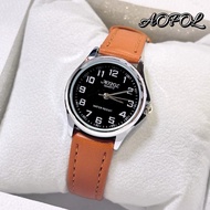 (ฺB) นาฬิกาข้อมือผู้หญิง AOPOL รุ่น 138 คลาสสิกสายหนัง หน้าปัด 30 มม กันน้ำได้