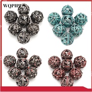 Metal Dice 7 PCS Heavy Solid Metallic Dragon Dice Set for Dungeons and Dragon Tabletop Game