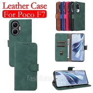 For PocoPhone F7 Flip Leather Phone Case For Xiaomi Poco F7 pro Ultra F7pro F7Ultra F 7 PocoF7 pro P