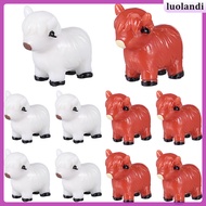 Mini Cow Figurines Sculpture Miniatures Party Farm Animal Decor Minature Animals