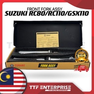 SUZUKI RC80 / RC110 / GSX110 / FX110 FRONT FORK ASSY ( TOBAKI ) 100% ORIGINAL TAIWAN ORI RC 80 RC 11