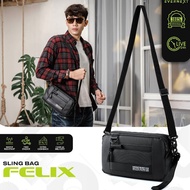 Evernext Men's Sling Bag Felix Waterproof Clutch Bag Men's Waterproof Waist Bag Pouch Bag Men