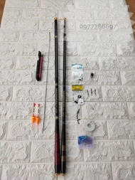 combo 2 cần đơn 3m6 và 4m5 kèm phụ kiện câu đài
