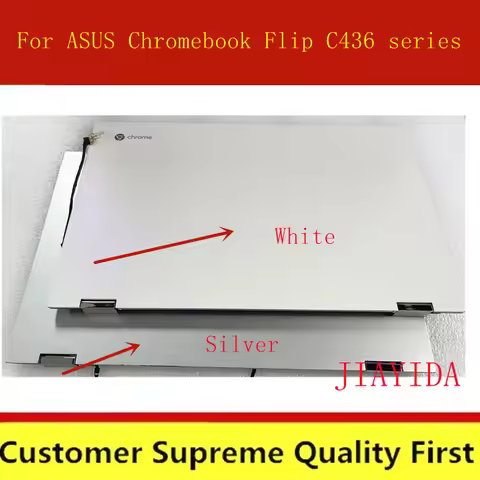 with touch original full assembly replace For ASUS Chromebook Flip C436 display screen upper half LC