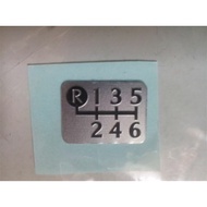 TOYOTA Japanese Standard ALTEZZA IS200 Manual Gear Sticker (6 Speed) car sticker