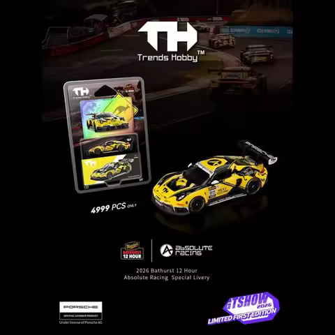 Trends Hobby 1:64 Porsche 918 Suzhou GTShow Diecast Car Model