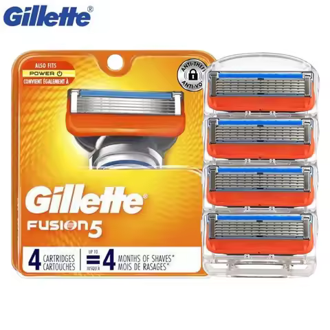 Gillette Fusion Razor Blades Replacement Blade for Gillette Fusion Razor 4pcs