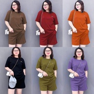 VIP10(BG) Bigsize embroidered hem thigh set 47KG-120KG. Soft and smooth 4-way stretch cotton fabric.