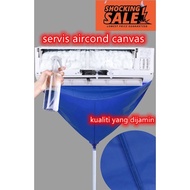Canvas aircond hanging types service air-conditioner by yourself diy without take down aircond servi