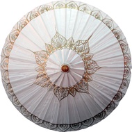 Fashion Rain Umbrella, Traditional Design, Bamboo Frame, Hand-Painted Design, Large 35 inch Size