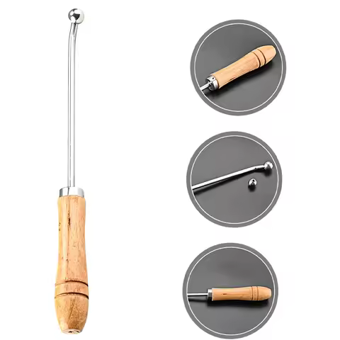 Saxophone Dent Repair Tool with 3 Sheet Metal Balls Trumpet Piston Valve Pipe Dent Removal Tools for