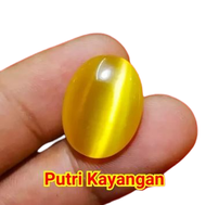 Batu Akik Mata Kucing Kuning Bensin Yellow Cat Eye Top Colour