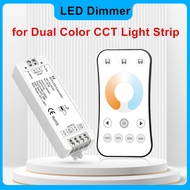 Angelila DC12V V2 24V 10A 2CH ตัวควบคุมไฟ LED สวิตช์ไฟไร้สาย2.4G พร้อมรีโมทคอนโทรล RF สำหรับ5050 283