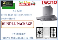 TECNO HOOD AND HOB BUNDLE PACKAGE FOR ( KD 3288 &amp; TA 983TRSV ) / FREE EXPRESS DELIVERY