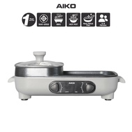 AIKO AK-K3322H เตาปิ้งย่างเอนกประสงค์ 2 in 1 Multi - functional Electric Grill with Hot pot