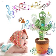 1pc Dancing Cactus Talking Toy, Repeat Talking Singing Wiggle Dancing Plush Stuffed Toy, I