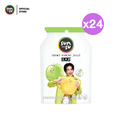 (แพ็ค 24) Sunsu ซันซุ เยลลี่ผสมบุก กลิ่นแอปเปิ้ลและส้ม