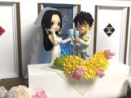 Luffy & Boa Hancock Wedding ของแท้ JP แมวทอง - WCF Banpresto [โมเดลวันพีช] (2 ตัว)