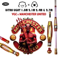 YGC Joran Teleskopik 3/7 Ultra Light 1.8m 2.1m 2.4m 2.7m MANCHESTER UNITED Udang Galah Telescopic Ro