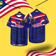 Men's sports jersey, quick drying, football jersey, printed T-shirt, Malaysia series, 69th birthday 