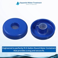 Non-spill Round Cap for 5 Gallon Round Water Container 1pc Blue Cap
