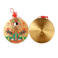 ทองเหลือง Kylin Shan Hai Zhenกระจกฮวงจุ้ยเครื่องรางการตกแต่งบ้านป้องกันการตกแต่งแบบแขวนผนัง