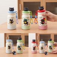 Tumbler 2446 500Ml | 500ml Cute Series Cat Tumbler with Straw & HangingTALI
