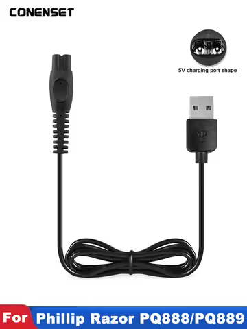 USB Charger For Philips Norelco Shaver MG9520/50 MG7910/49 MG5910/49 PQ888 PQ889 S1112 S1118 S1213 S