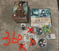 鬼滅之刃 1set出 霞柱時透無一郎 Figure、扭蛋、鎖匙扣、卡片、毛巾