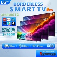 【6 Years Warranty】LGBK Smart Google Android TV 32 inch/43 inch/50 inch/55 inch Smart Android With Yo