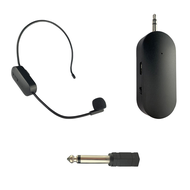 2.4G Wireless Head-Mounted Lavalier Microphone Set Transmitter with Receiver for Amplifier Voice Spe