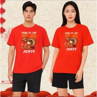 Atasan Imlek Unisex Shio Kuda 2026 // Kaos Imlek DTF Printing// Kaos Imlek Bahan katun 24s