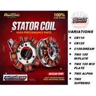 GAPCIE STATOR COIL FOR CB110 CB125 C100/DREAM TMX 155 TMX ALPHA TMX SUPREMO OEM PURE COPPER 100%