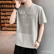 新款上新夏季2024新款短袖男休闲运动潮牌男装夏季打底衫薄款帅气上衣T恤 3ZLS