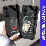 Latest Samsung S23+ Glass Softcase [M-213] Samsung S23+ Phone Case - Phone Case - Case - Phone Prote