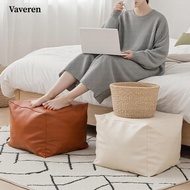 [Vaveren] Unfilled Pouf Cover 44cmx44cmx41cm Square Cushion for Indoor Home Under Desk