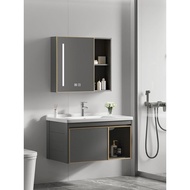 (Pre sale){SG Sales}Vanity Cabinet Bathroom Bathroom Cabinet Washstand Set Integrated Ceramic Household Full Set Toilet Cabinet Vanity Cabinet Bathroom Mirror Wash Basin Toilet