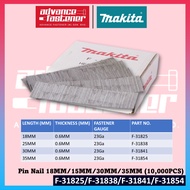 Makita Accessories F-31825 / F-31838 / F-31841 / F-31854 Pin Nail 23GA 18-35MM (10000PCS/BOX)