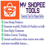 Auto Bump, Auto Reply Chat, Auto Reply Review, Manage Orders & New Orders Notification. My Shopee To