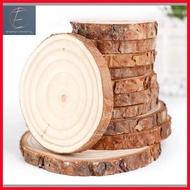 SG Natural Wood Base Round Wood Slices Wood Coasters Wooden Base for Amethyst Geode Treasure Bowl Crystal Decoration