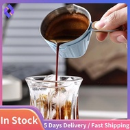 Espresso Shot Cup Stainless Steel Espresso Pouring Cup Espresso Measuring Cup Wood Handle