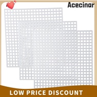 ACECINAR Plastic Canvas Sheet, Plastic Sheet Mesh Embroidery Piece, Knitting Plastic Mesh DIY Craft