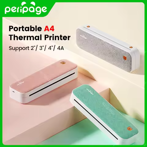 PeriPage A4 Continuous Thermal Bluetooth Printer Wireless Maker PDF Webpage Contract Picture Bluetoo